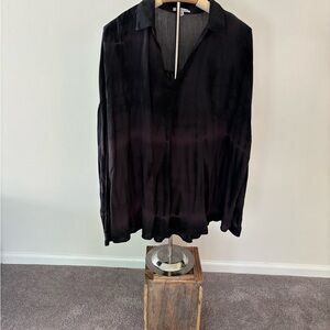 White Birch Black Casual Button Down Shirt